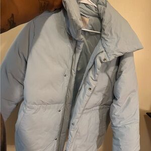 Light Blue Puffer Jacket